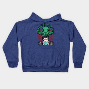 Reading is Fun (with Cthulhu) Kids Hoodie